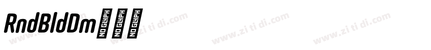 RoundBoldDemo字体转换