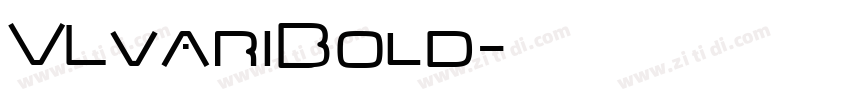 VLvariBold字体转换