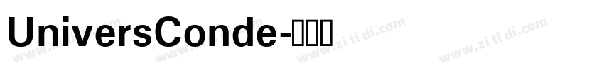 UniversConde字体转换