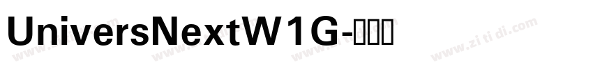 UniversNextW1G字体转换