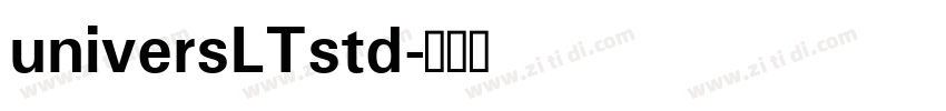 universLTstd字体转换