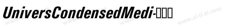 UniversCondensedMedi字体转换
