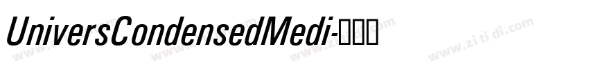 UniversCondensedMedi字体转换