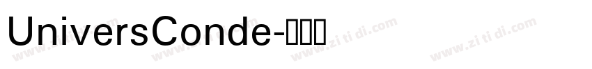 UniversConde字体转换