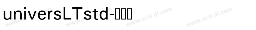 universLTstd字体转换