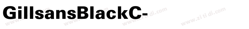 GillsansBlackC字体转换