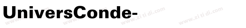 UniversConde字体转换