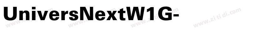 UniversNextW1G字体转换