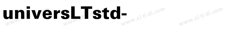 universLTstd字体转换