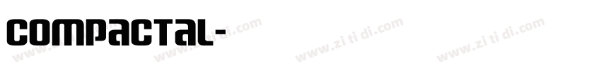 compactal字体转换
