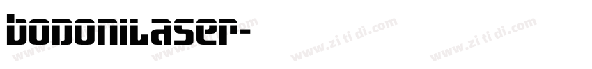 BodoniLaser字体转换