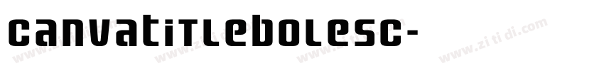CanvaTitleBoleSC字体转换