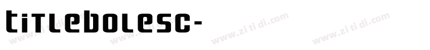 TitleBoleSC字体转换