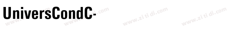 UniversCondC字体转换