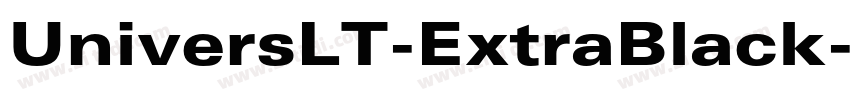 UniversLT-ExtraBlack字体转换