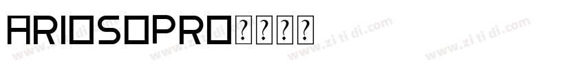 AriosoPro字体转换