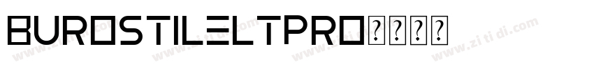BurostileLTPro字体转换