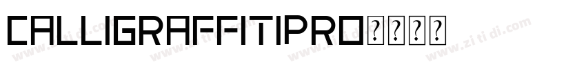 CalligraffitiPro字体转换
