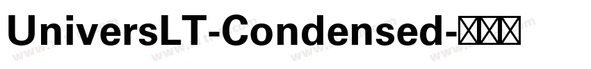 UniversLT-Condensed字体转换
