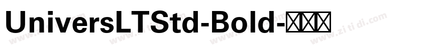 UniversLTStd-Bold字体转换