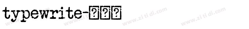 typewrite字体转换