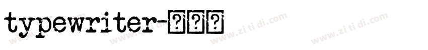 typewriter字体转换