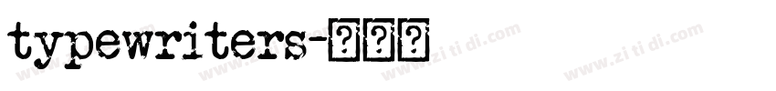 typewriters字体转换