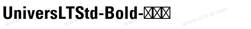 UniversLTStd-Bold字体转换