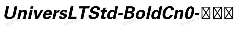 UniversLTStd-BoldCn0字体转换