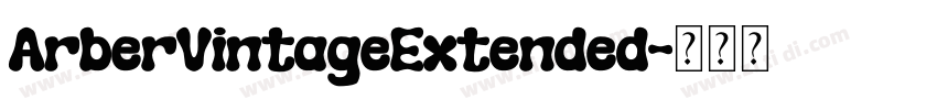 ArberVintageExtended字体转换
