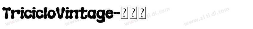 TricicloVintage字体转换
