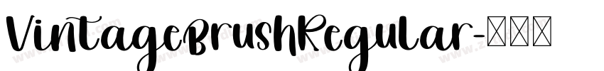 VintageBrushRegular字体转换