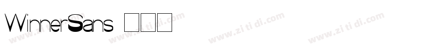 WinnerSans字体转换
