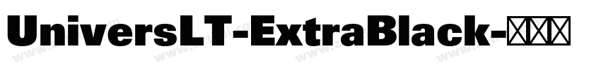 UniversLT-ExtraBlack字体转换