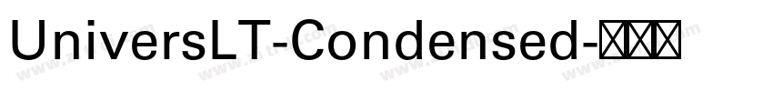 UniversLT-Condensed字体转换
