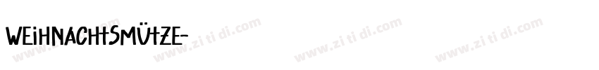 Weihnachtsmütze字体转换