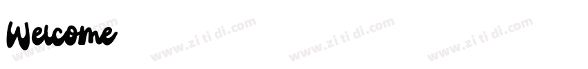 Welcome字体转换