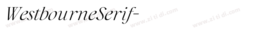 WestbourneSerif字体转换
