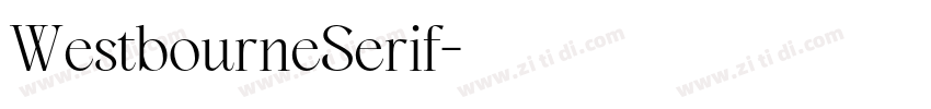 WestbourneSerif字体转换