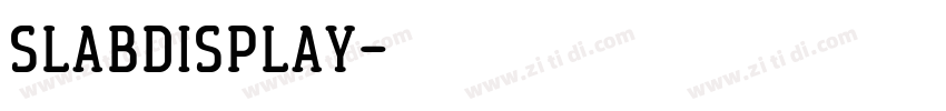 SlabDisplay字体转换