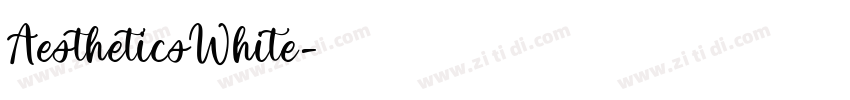 AestheticsWhite字体转换
