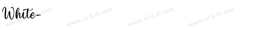 White字体转换