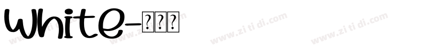 White字体转换