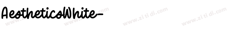 AestheticsWhite字体转换