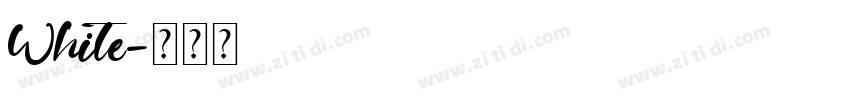 White字体转换