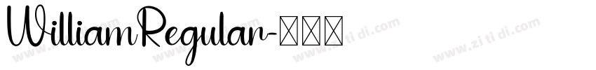 WilliamRegular字体转换