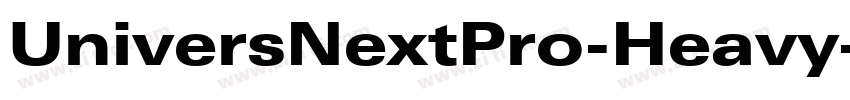 UniversNextPro-Heavy字体转换