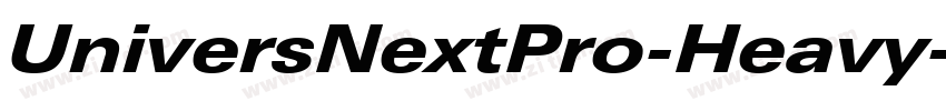 UniversNextPro-Heavy字体转换