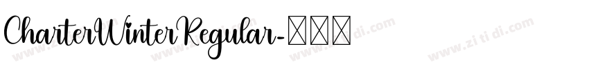 CharterWinterRegular字体转换