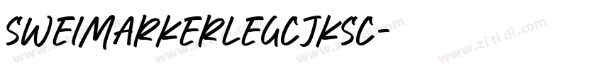 SweiMarkerLegCJKsc字体转换